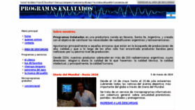 What Programasenlatados.com.ar website looked like in 2018 (5 years ago)