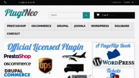 What Plugineo.com website looked like in 2018 (5 years ago)