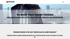 What Precisionopinion.com website looked like in 2018 (5 years ago)