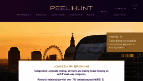 What Peelhunt.com website looked like in 2018 (5 years ago)