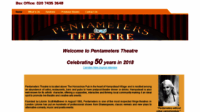 What Pentameters.co.uk website looked like in 2018 (7 years ago)