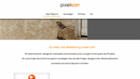 What Pixelicon.de website looked like in 2018 (5 years ago)