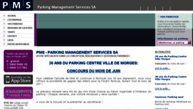 What Pms-parkings.ch website looked like in 2018 (5 years ago)