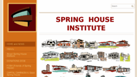 What Preservespringhouse.org website looked like in 2018 (5 years ago)
