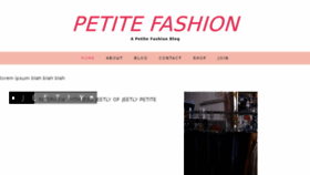 What Petitefashion.org website looked like in 2018 (7 years ago)