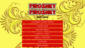 What Piroshkybakery.com website looked like in 2018 (6 years ago)