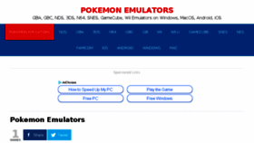 What Pokemonemulators.com website looked like in 2018 (5 years ago)