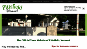 What Pittsfieldvt.org website looked like in 2018 (5 years ago)