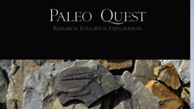 What Paleoquest.org website looked like in 2018 (5 years ago)