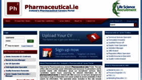 What Pharmaceutical.ie website looked like in 2018 (5 years ago)