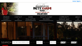 What Pattykarimi.com website looked like in 2018 (5 years ago)