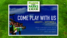 What Pianosintheparks.com website looked like in 2018 (5 years ago)