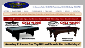 What Premiumspasandbilliards.com website looked like in 2018 (5 years ago)