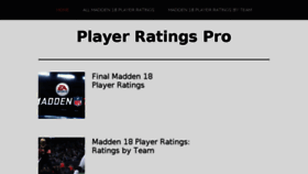 What Playerratingspro.com website looked like in 2018 (5 years ago)
