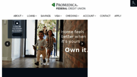 What Promedicafcu.com website looked like in 2018 (5 years ago)