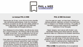 What Philandwee.com website looked like in 2018 (5 years ago)