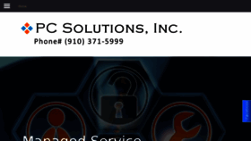 What Pcsolutionsnc.com website looked like in 2018 (5 years ago)
