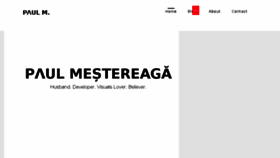 What Paulmestereaga.com website looked like in 2018 (5 years ago)