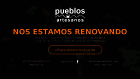 What Pueblosartesanos.pe website looked like in 2018 (5 years ago)