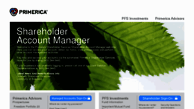 What Portfolio.primerica.com website looked like in 2018 (5 years ago)