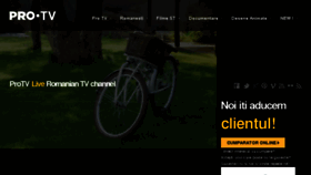 What Protv.live website looked like in 2018 (5 years ago)