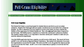 What Pellgranteligibility.com website looked like in 2018 (5 years ago)