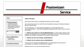 What Praxiswissen-online.de website looked like in 2018 (5 years ago)