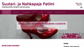 What Patiini.fi website looked like in 2018 (5 years ago)