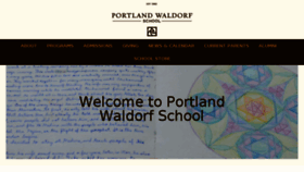 What Portlandwaldorf.org website looked like in 2018 (5 years ago)