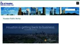 What Publicworks.houstontx.gov website looked like in 2018 (5 years ago)