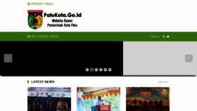 What Palukota.go.id website looked like in 2018 (5 years ago)