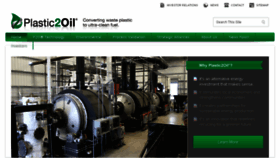 What Plastic2oil.com website looked like in 2018 (5 years ago)
