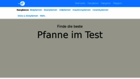 What Pfannen-test.de website looked like in 2018 (5 years ago)