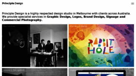 What Principledesign.com.au website looked like in 2018 (7 years ago)