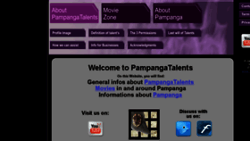 What Pampangatalents.com website looked like in 2018 (5 years ago)