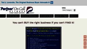 What Partneroncall.com website looked like in 2018 (5 years ago)