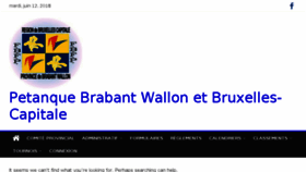 What Petanque-bwbc.be website looked like in 2018 (5 years ago)