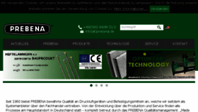 What Prebena.de website looked like in 2018 (5 years ago)