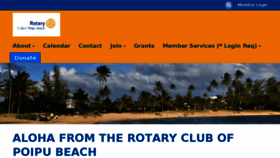 What Poipurotary.org website looked like in 2018 (5 years ago)