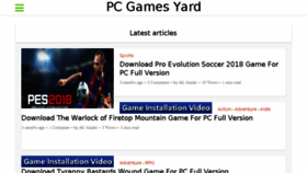 What Pcgamesyard.com website looked like in 2018 (5 years ago)