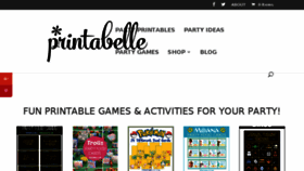 What Printabelle.com website looked like in 2018 (5 years ago)