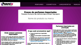 What Perfow.com.br website looked like in 2018 (5 years ago)
