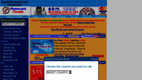 What Phonecardonsale.com website looked like in 2018 (5 years ago)