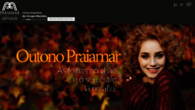 What Praiamarshopping.com.br website looked like in 2018 (5 years ago)