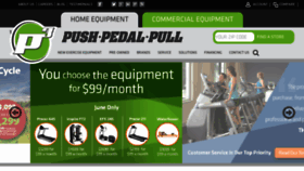 What Pushpedalpull.com website looked like in 2018 (5 years ago)