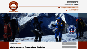 What Peruvianguides.com website looked like in 2018 (5 years ago)