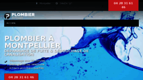 What Plombier-montpel.fr website looked like in 2018 (5 years ago)