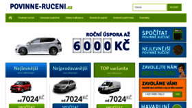 What Povinne-ruceni.cz website looked like in 2018 (5 years ago)