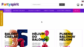 What Partyspirit.sk website looked like in 2018 (5 years ago)