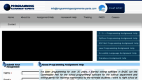 What Programmingassignmentexperts.com website looked like in 2018 (5 years ago)